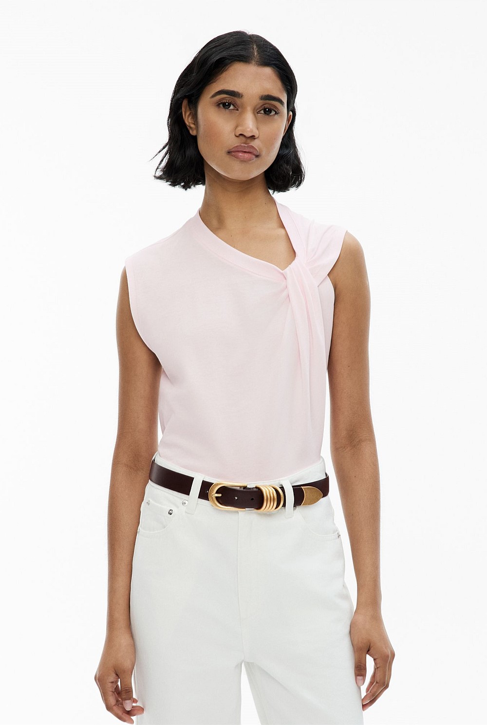 Twist Shoulder T-Shirt