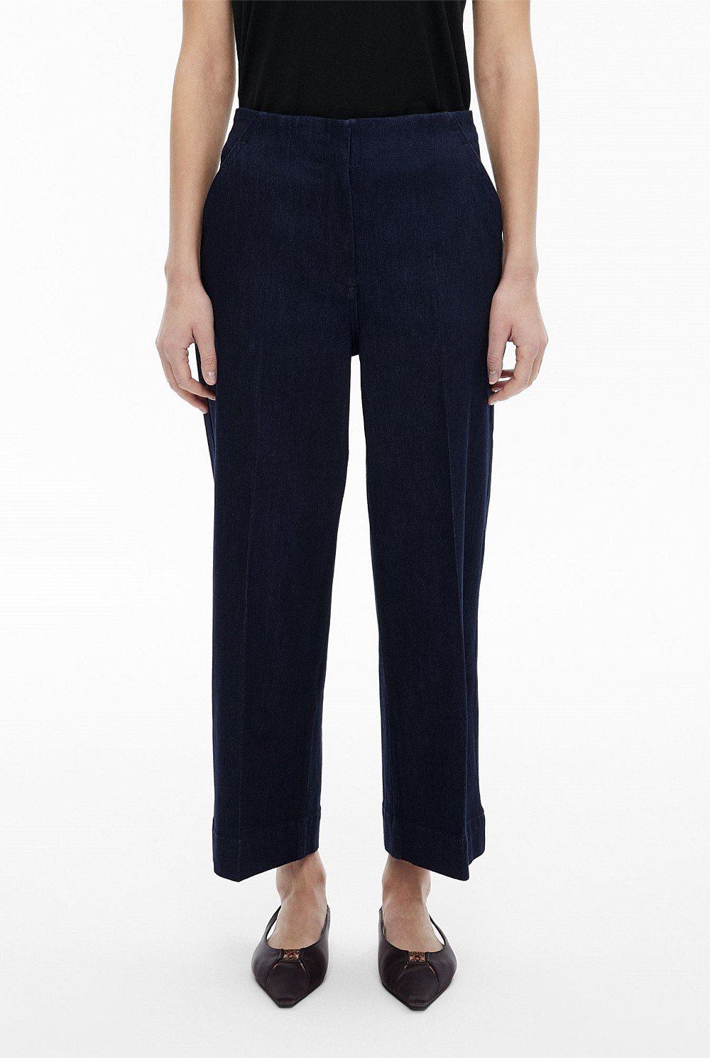 Denim Crop Pants