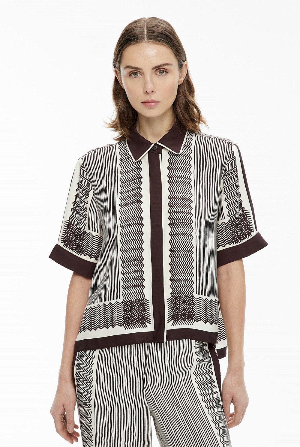 Scarf Print Shirt