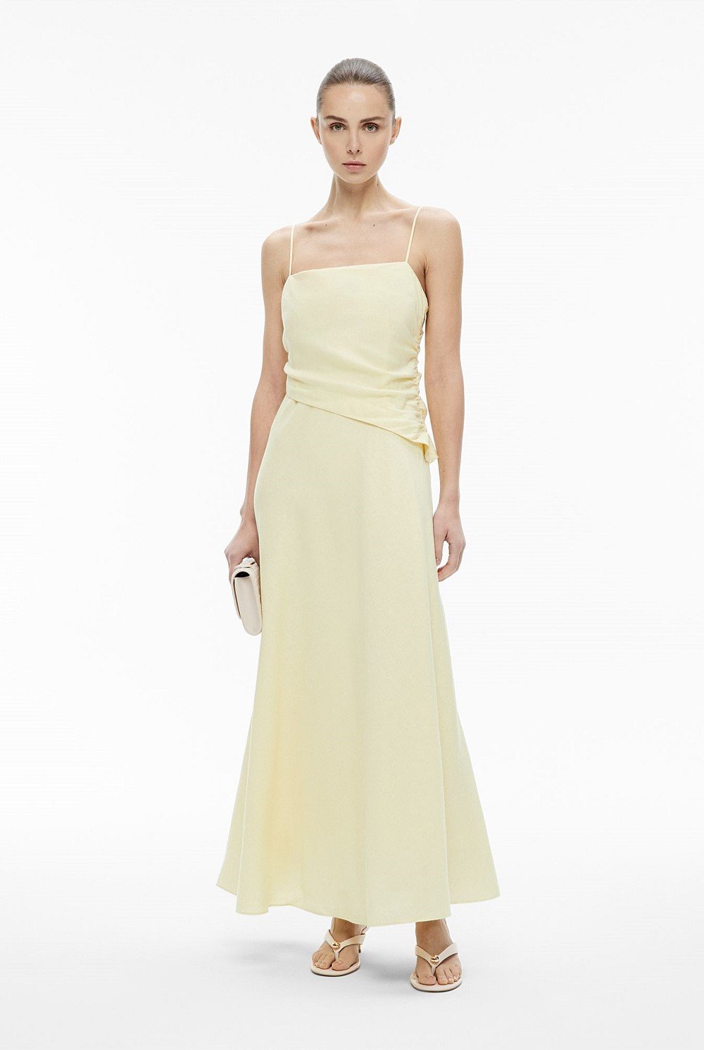 Tuck Bodice Maxi Dress