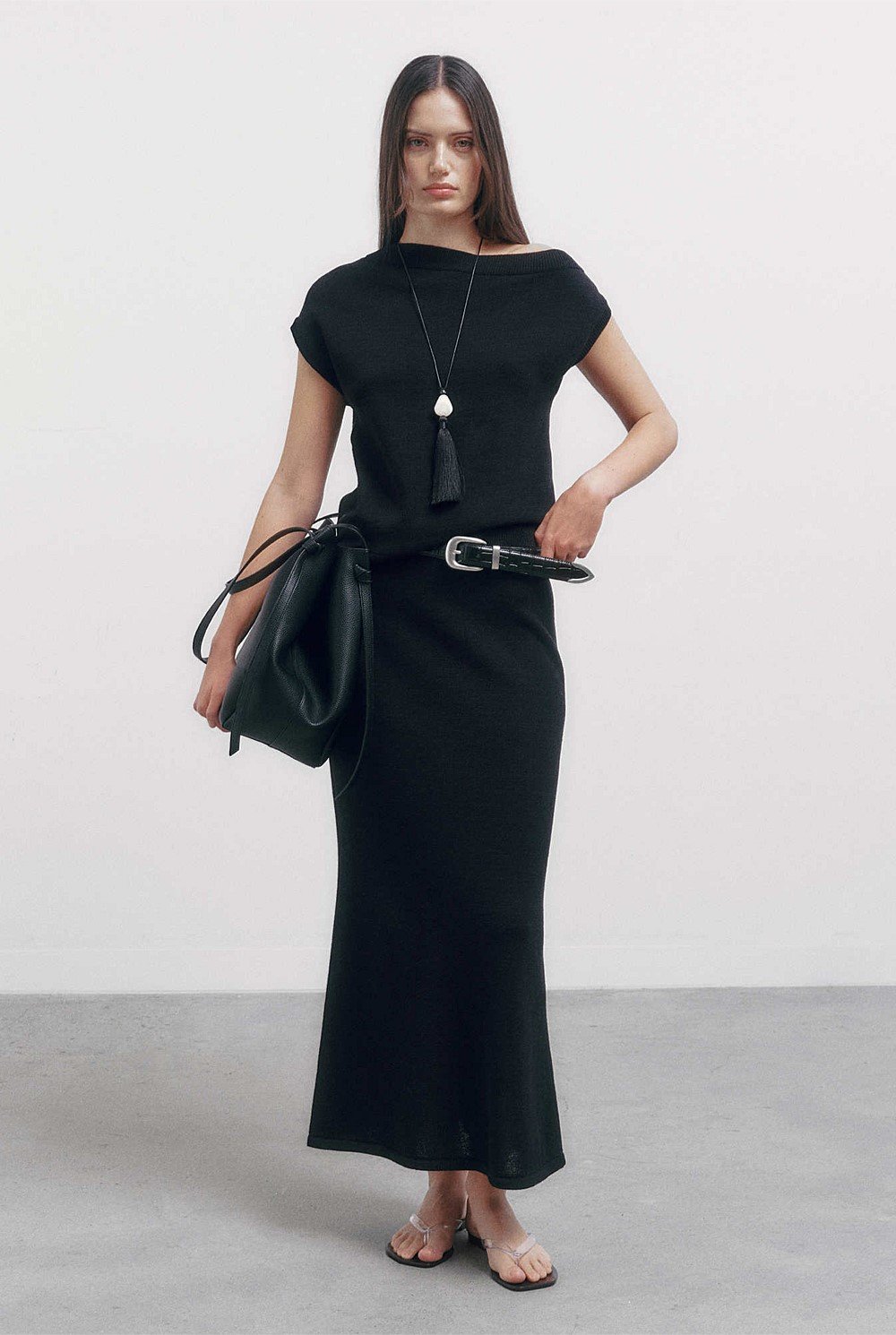 Knit Maxi Skirt
