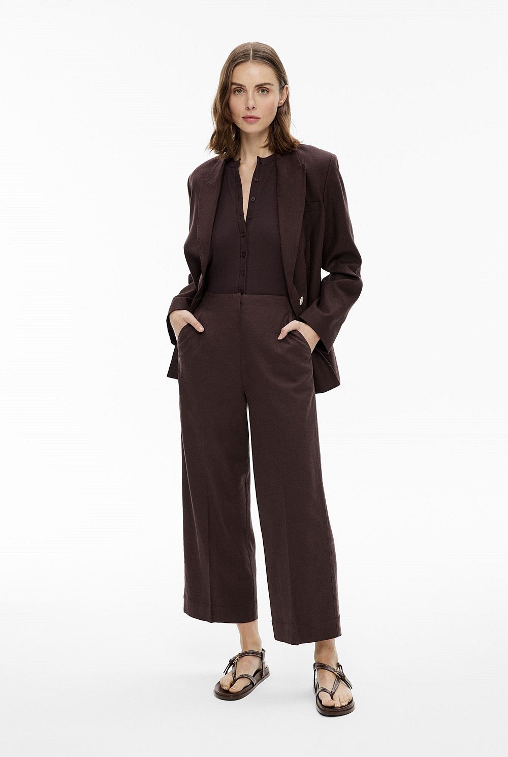 Linen Crop Pants