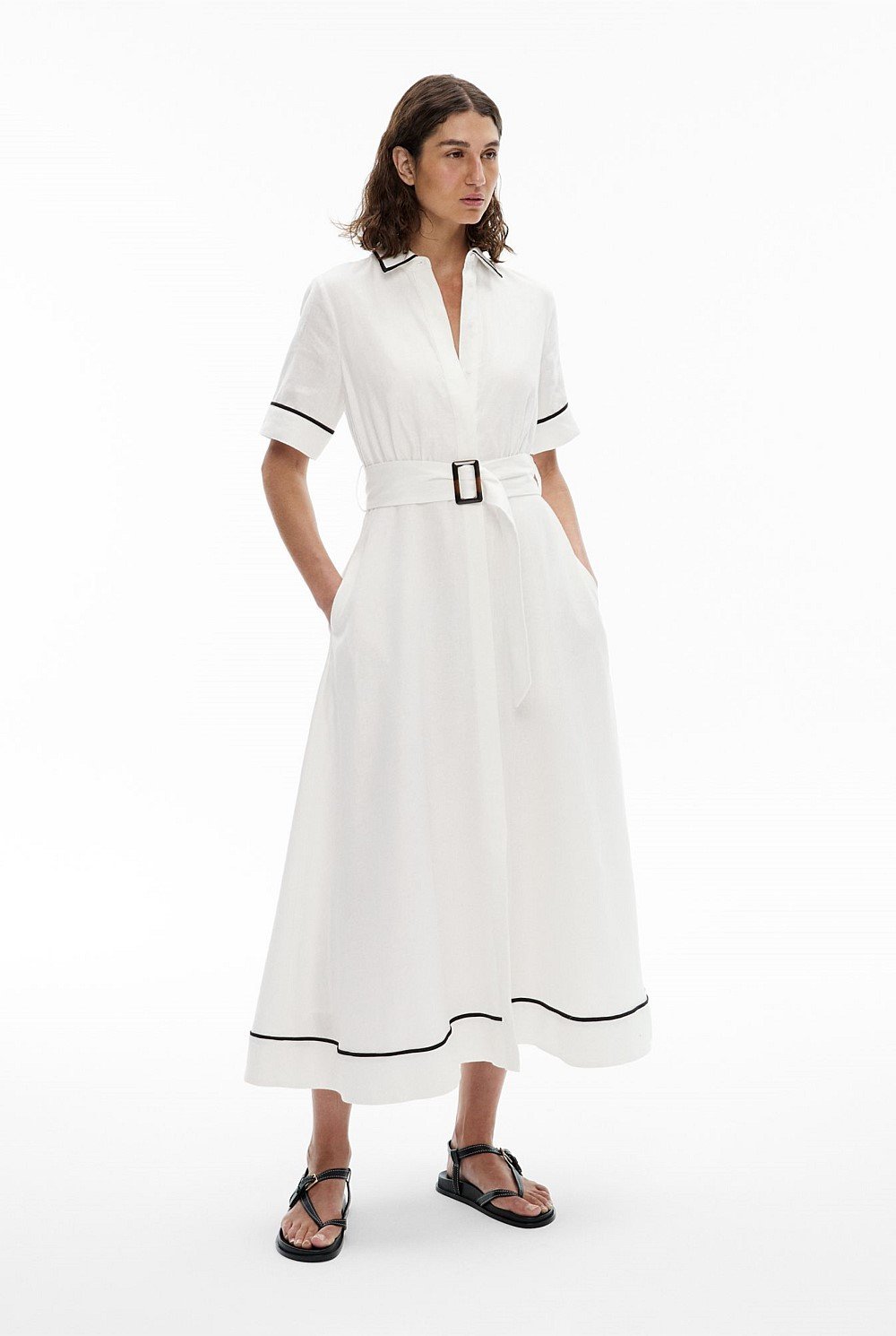 Contrast Maxi Dress