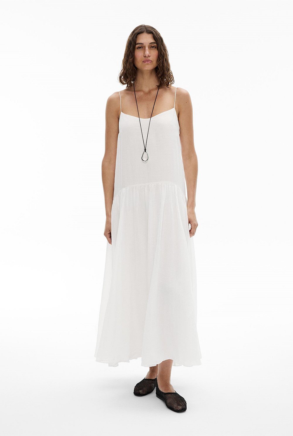 Fine Strap Maxi Dress