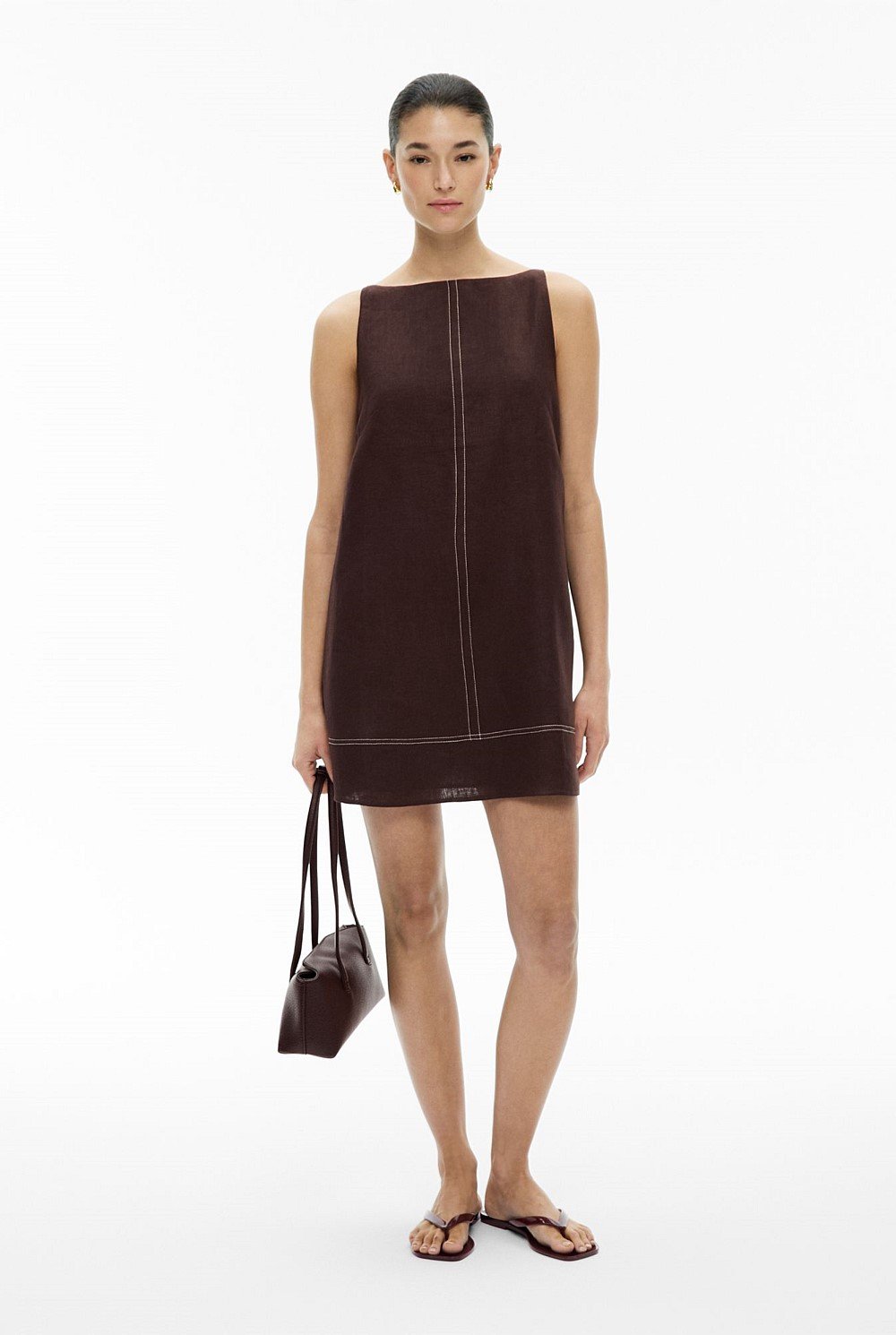 Stitch Detail Mini Dress