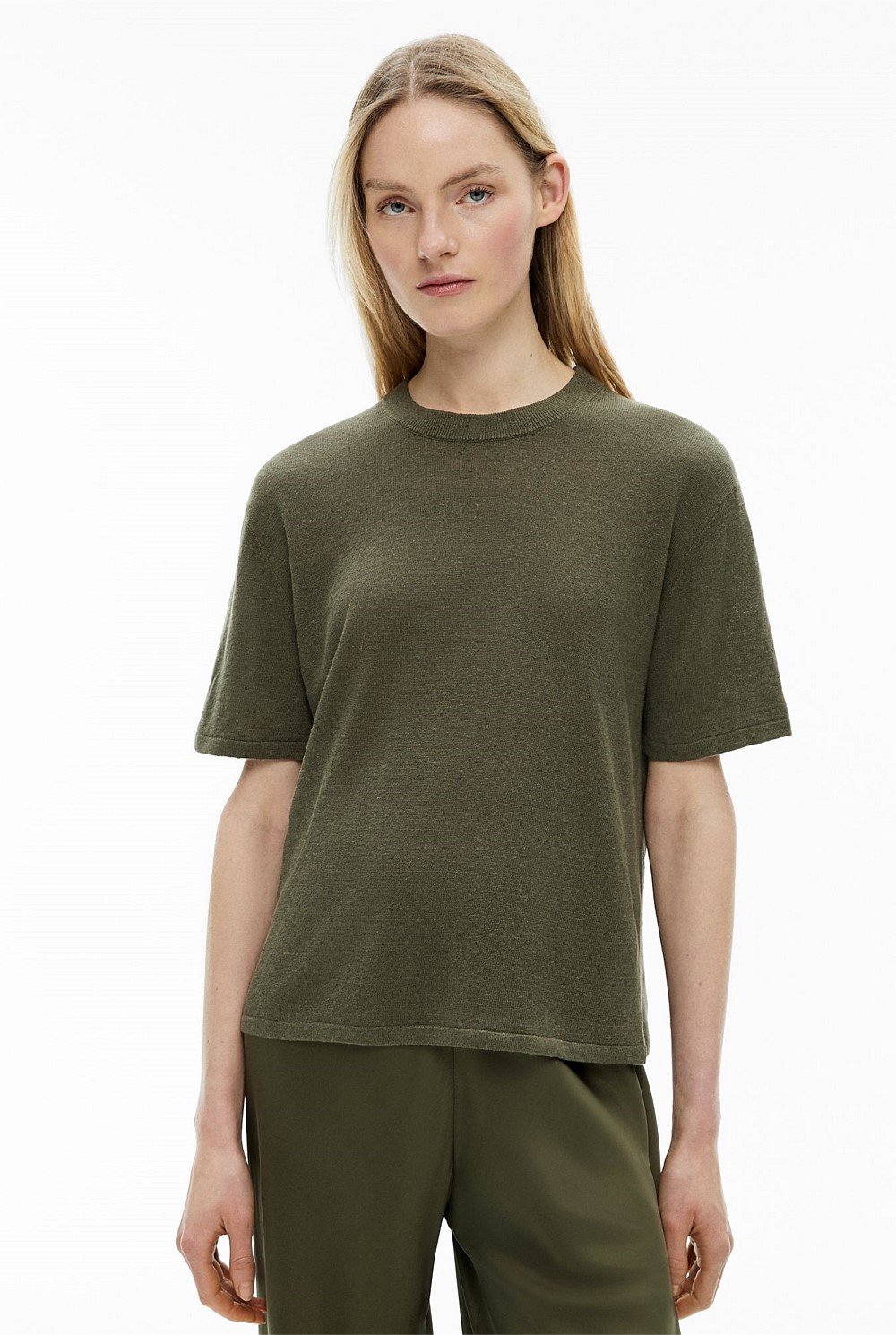 Linen Knit T-Shirt