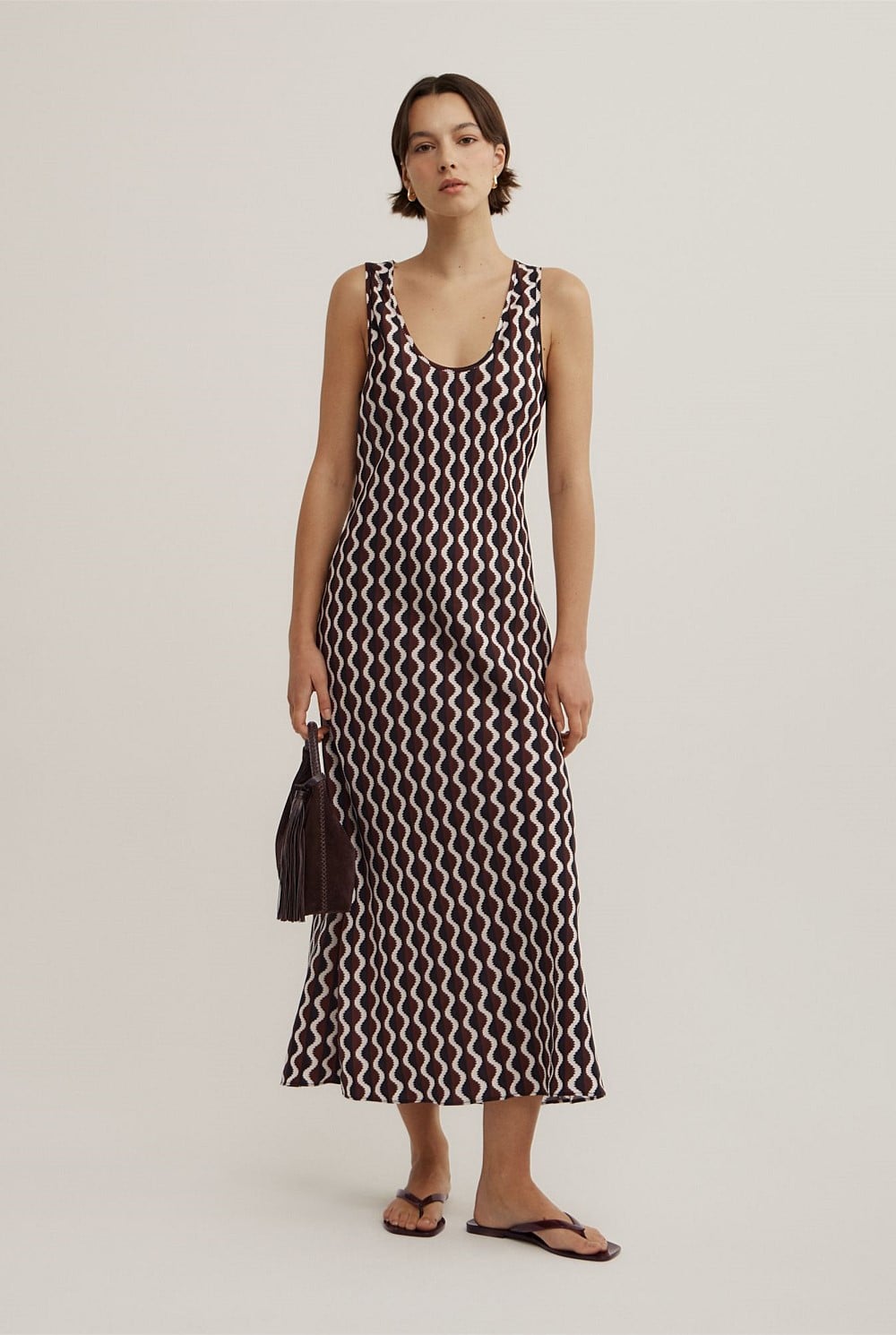 Scoop Cupro Dress