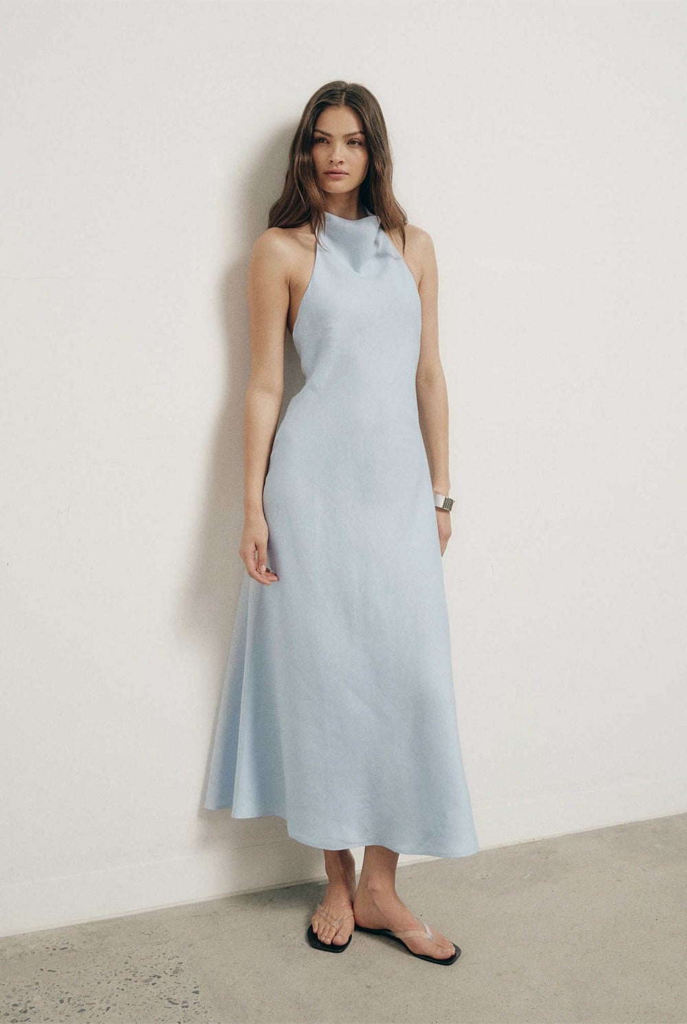 Halter Drape Dress