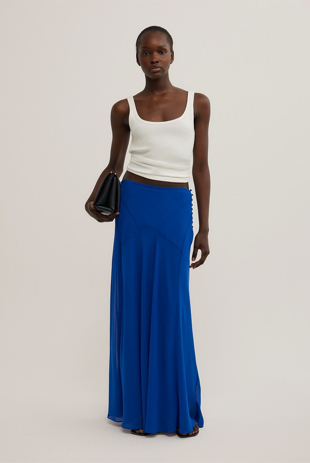 Basque Maxi Skirt