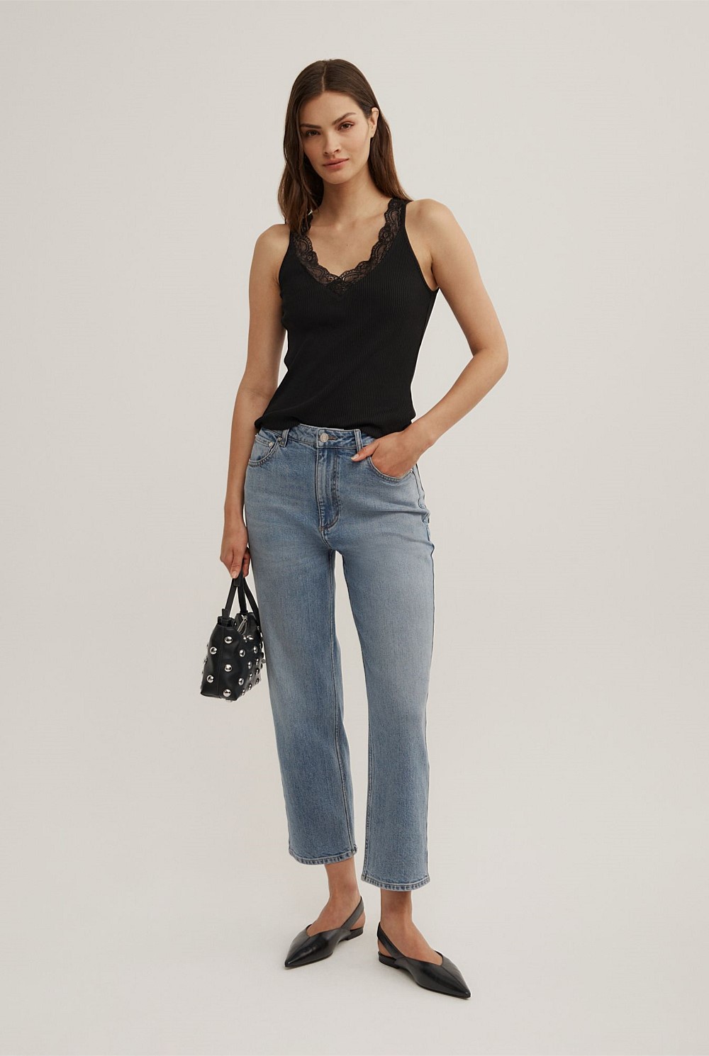 Straight Crop Jeans