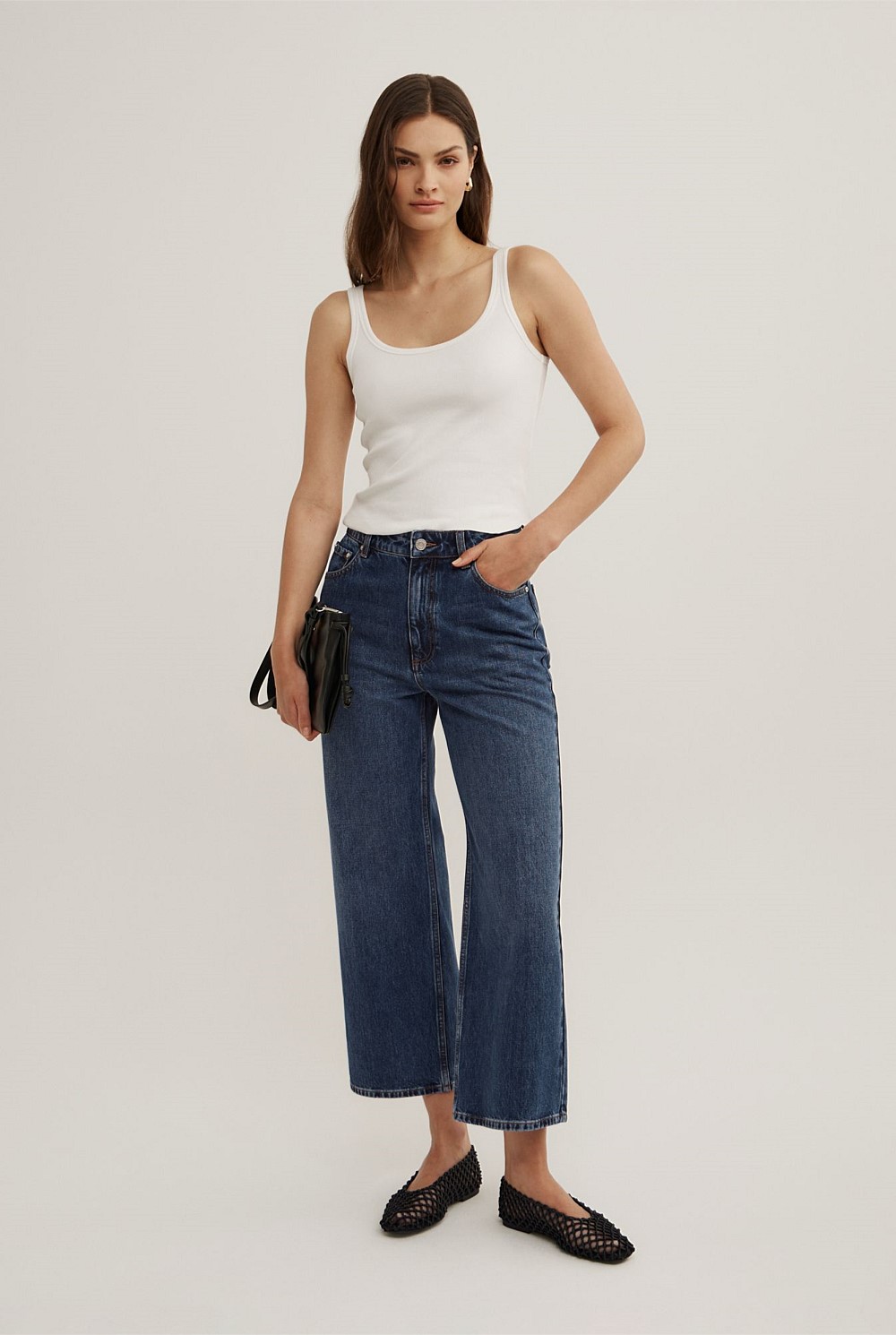 Wide Leg Crop Jeans