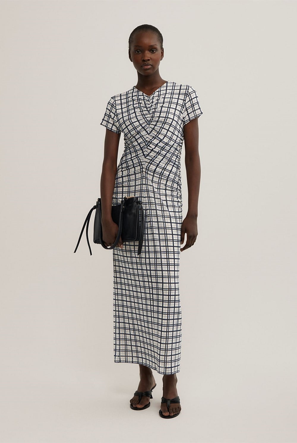 Gather Mesh Dress