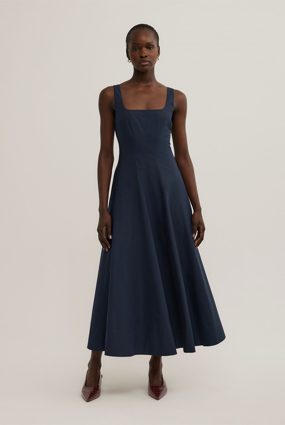 Seam Detail Midi Dress