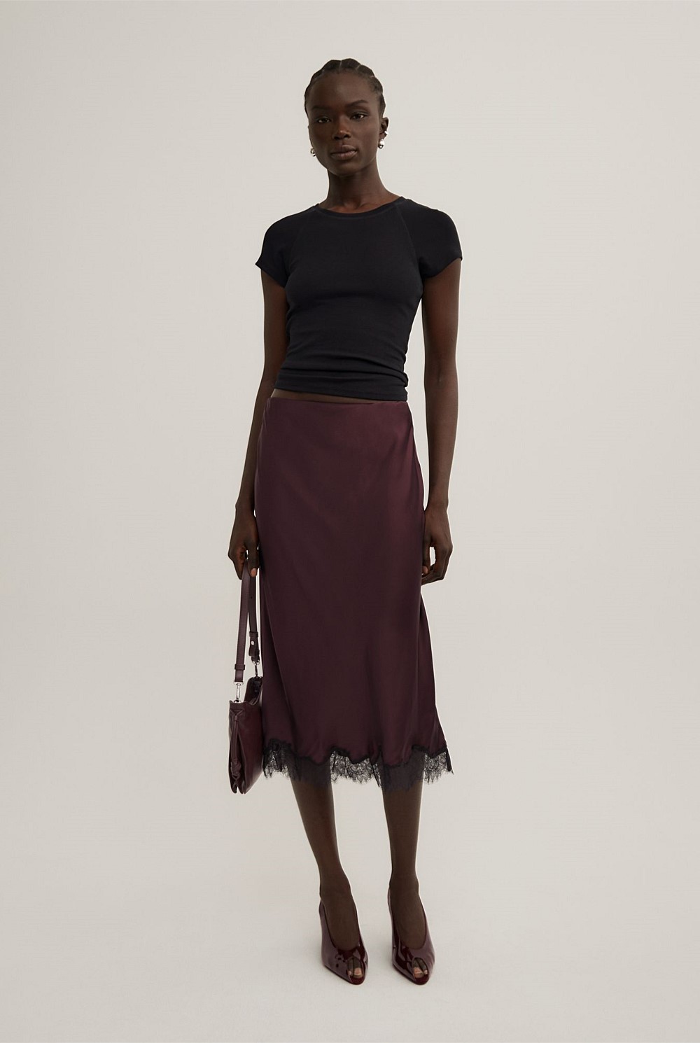 Lace Midi Skirt