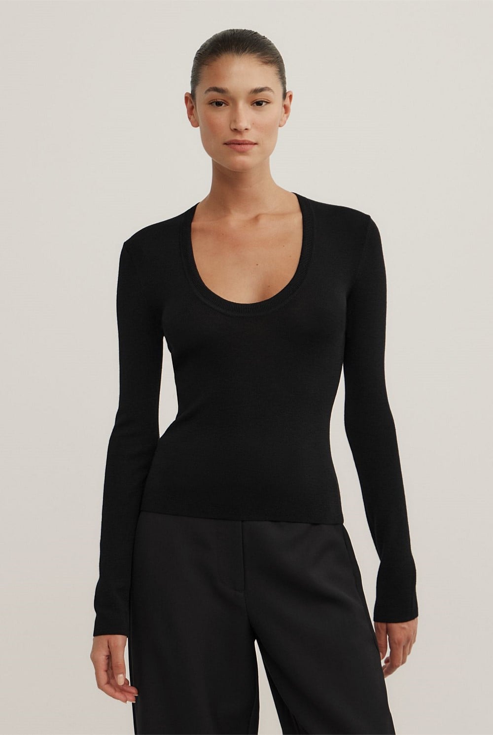 Merino Scoop Knit