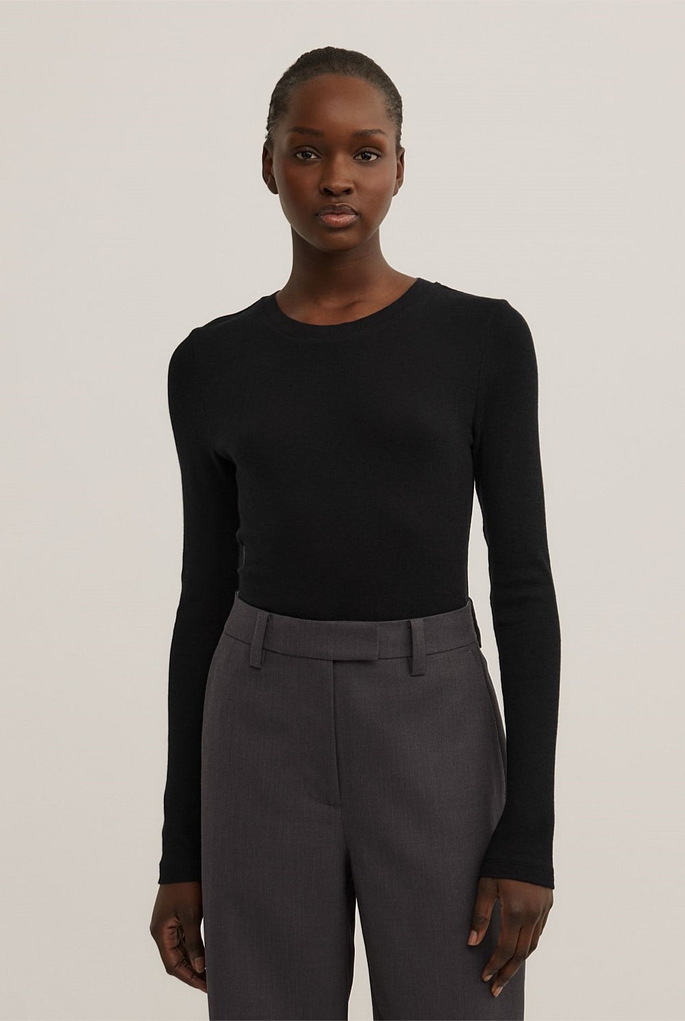Fine Jersey Long Sleeve Top