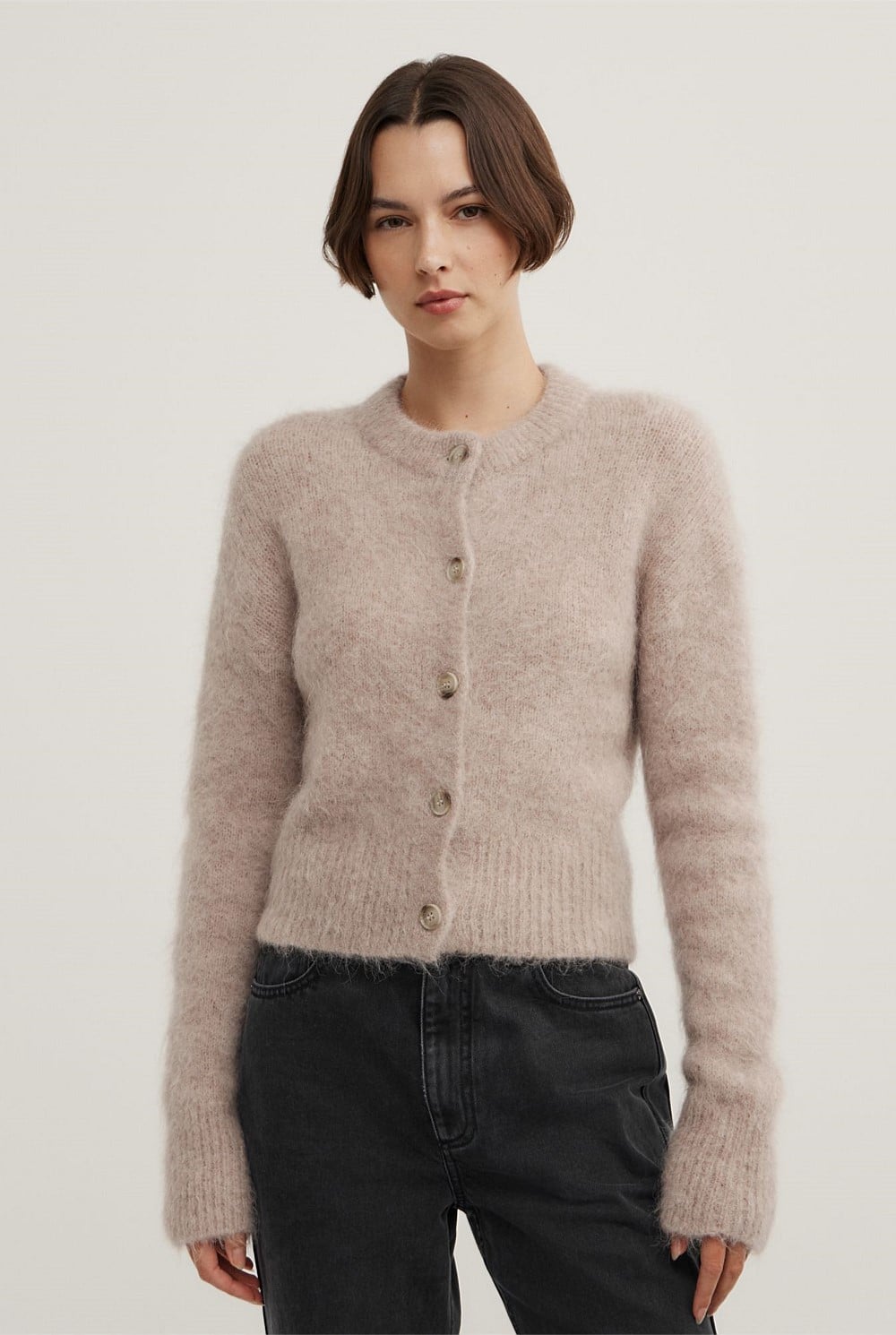 Fluffy Crew Cardigan