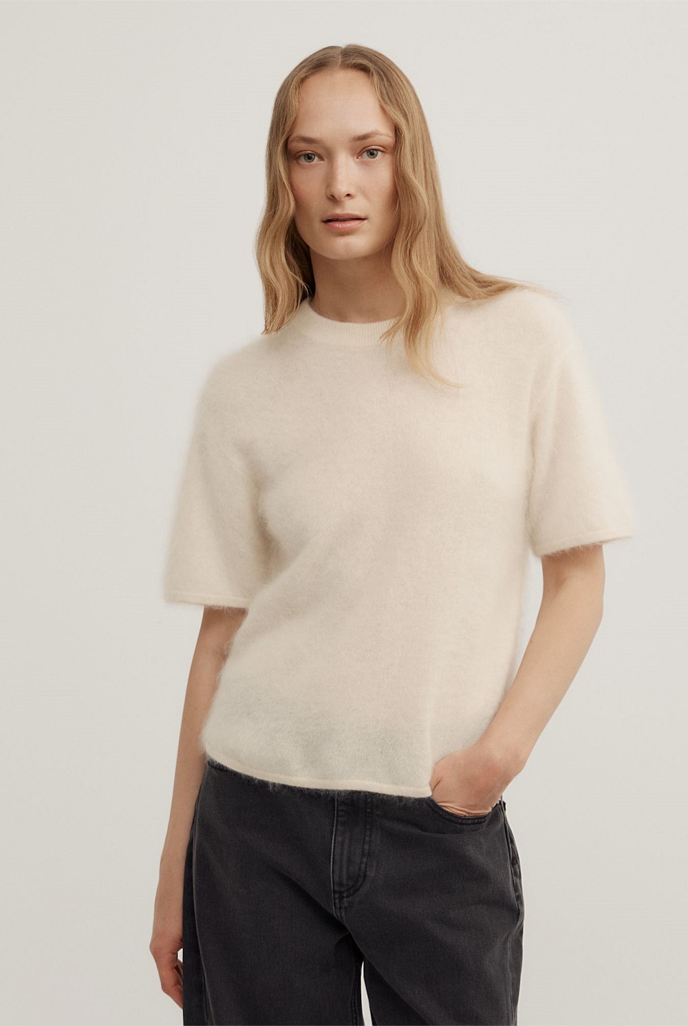 Cashmere Knit T-Shirt