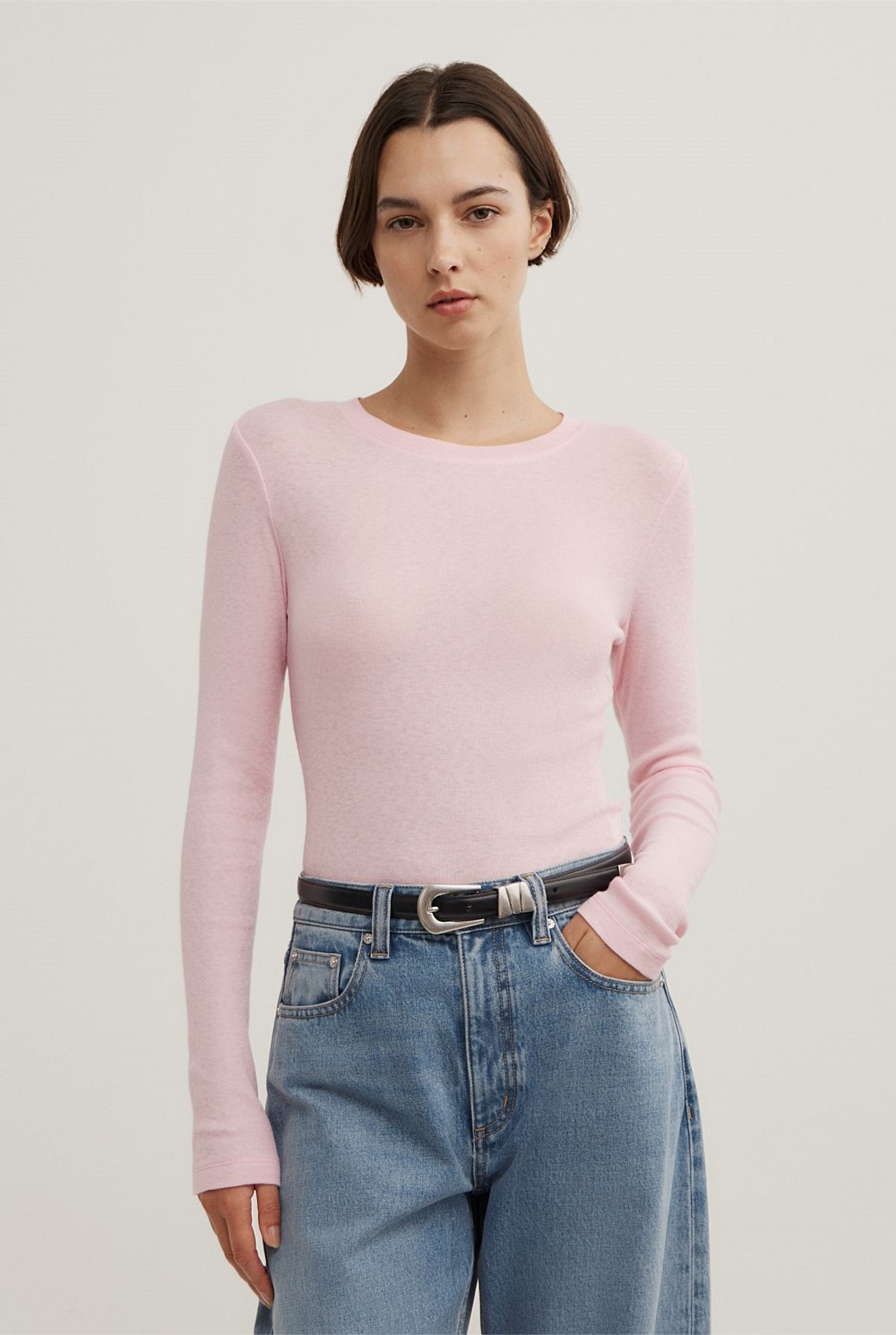 Fine Jersey Long Sleeve Top