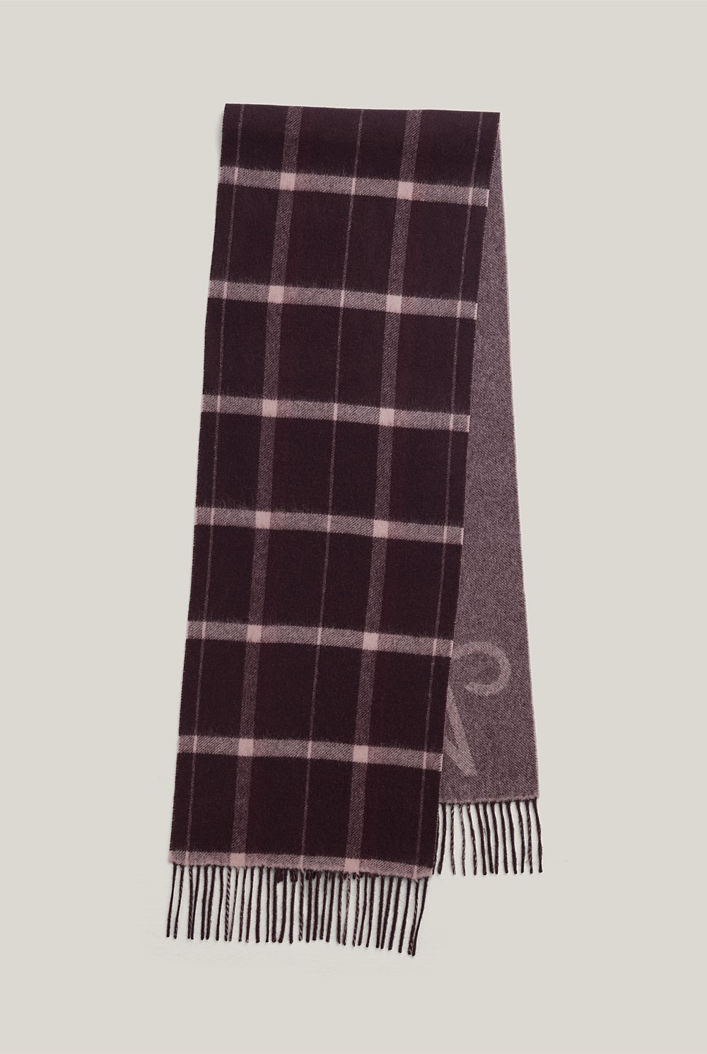 Monogram Check Scarf
