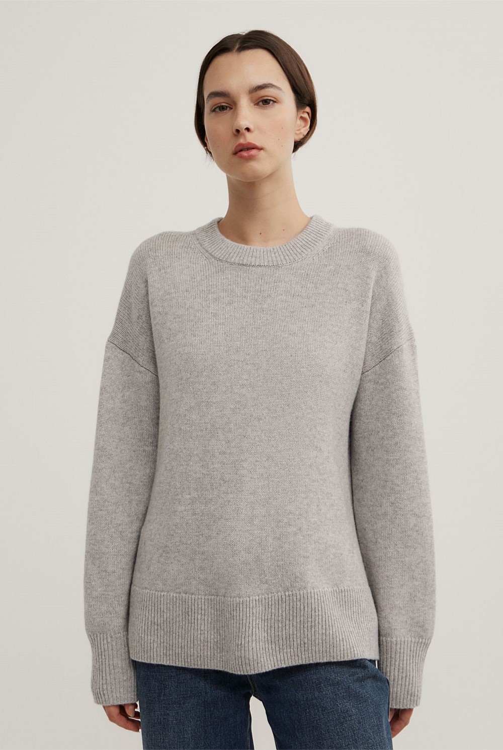 Relaxed Crew Neck Knit