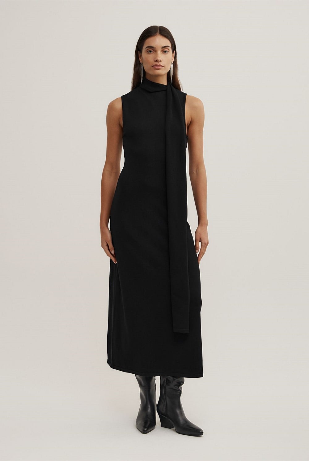 Knit Scarf Dress