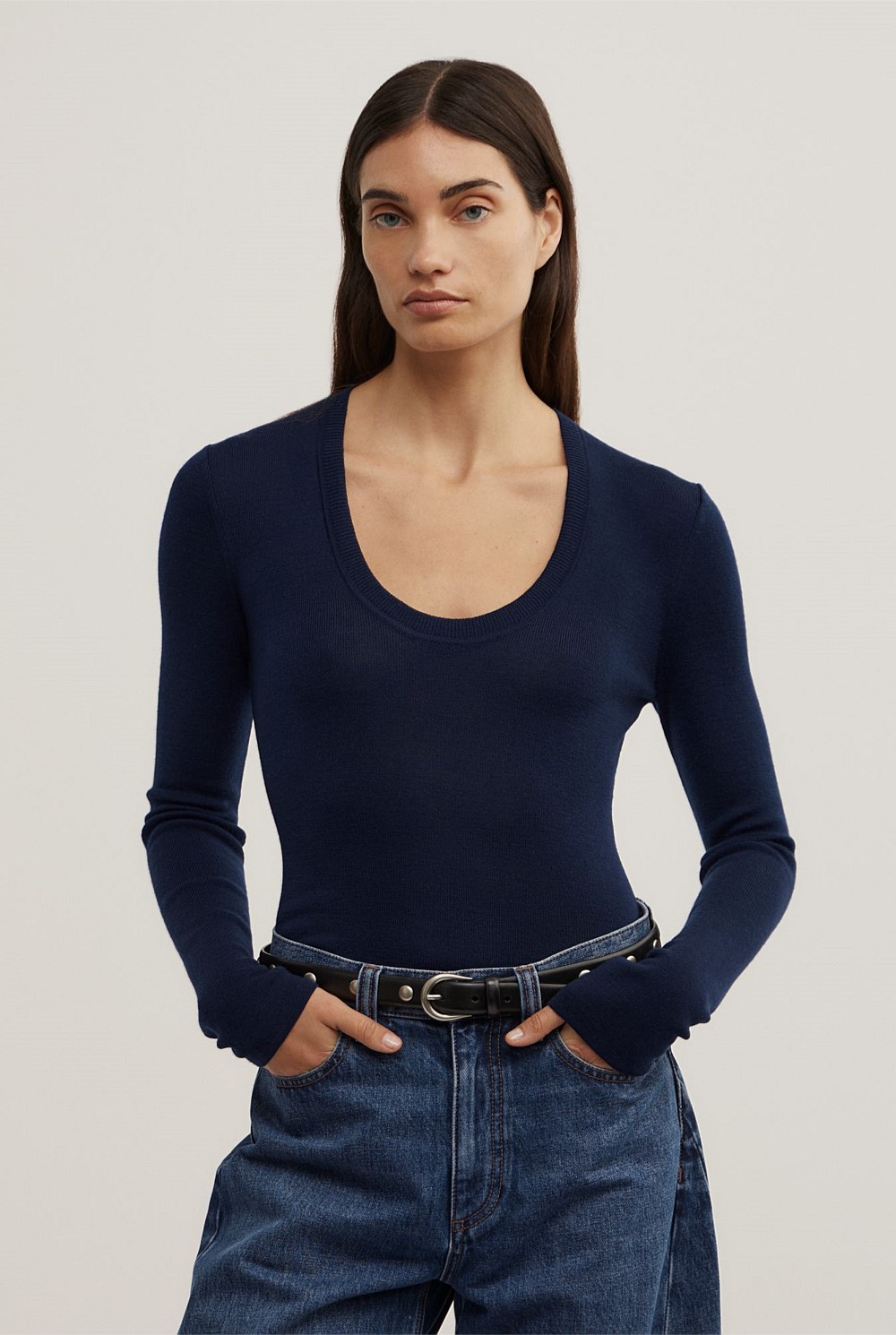 Merino Scoop Knit