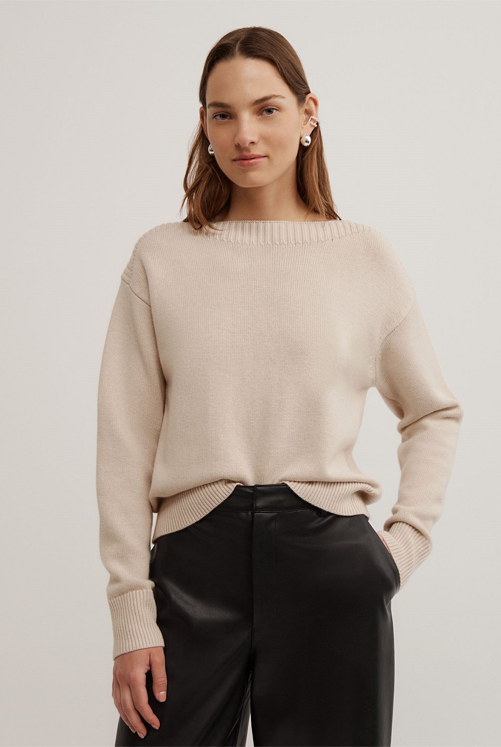 Boat Neck Knit