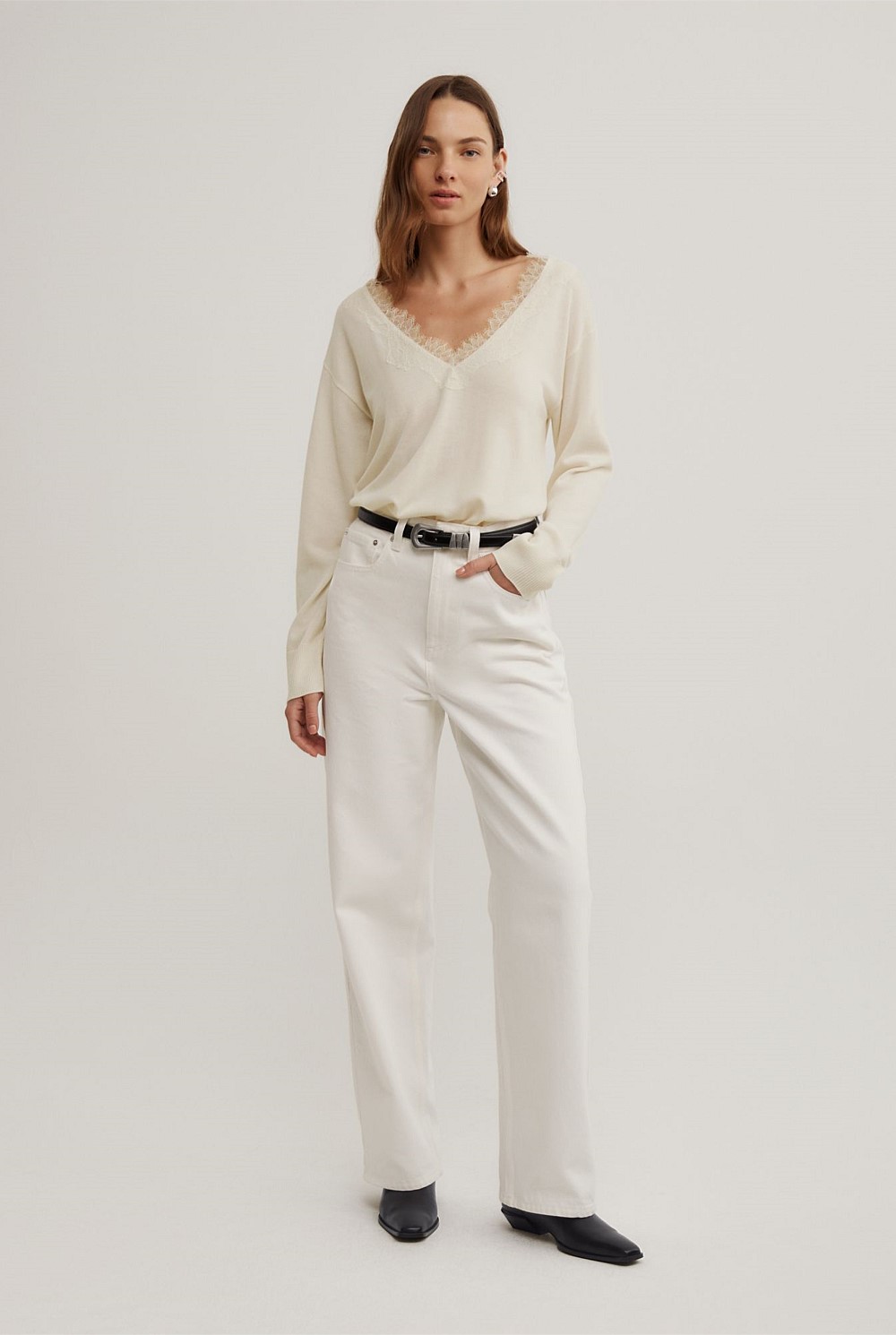Tailored High Rise Jeans