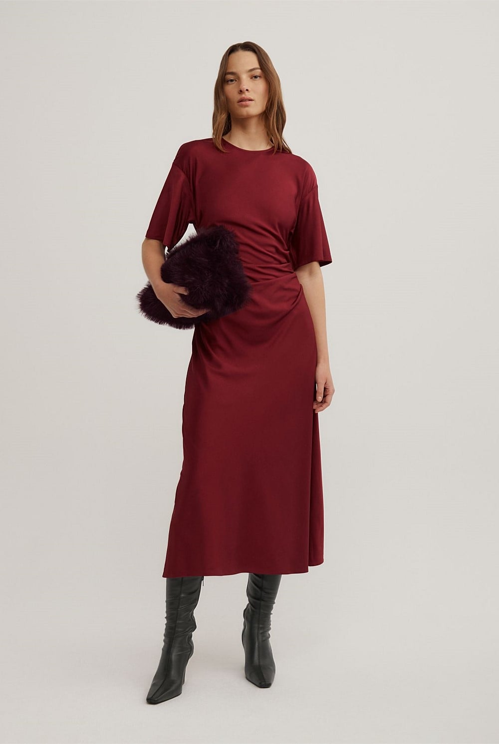 Tuck Waist Dress