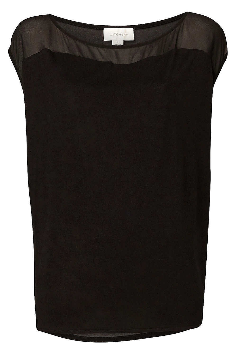 Sheer Back Shell Top