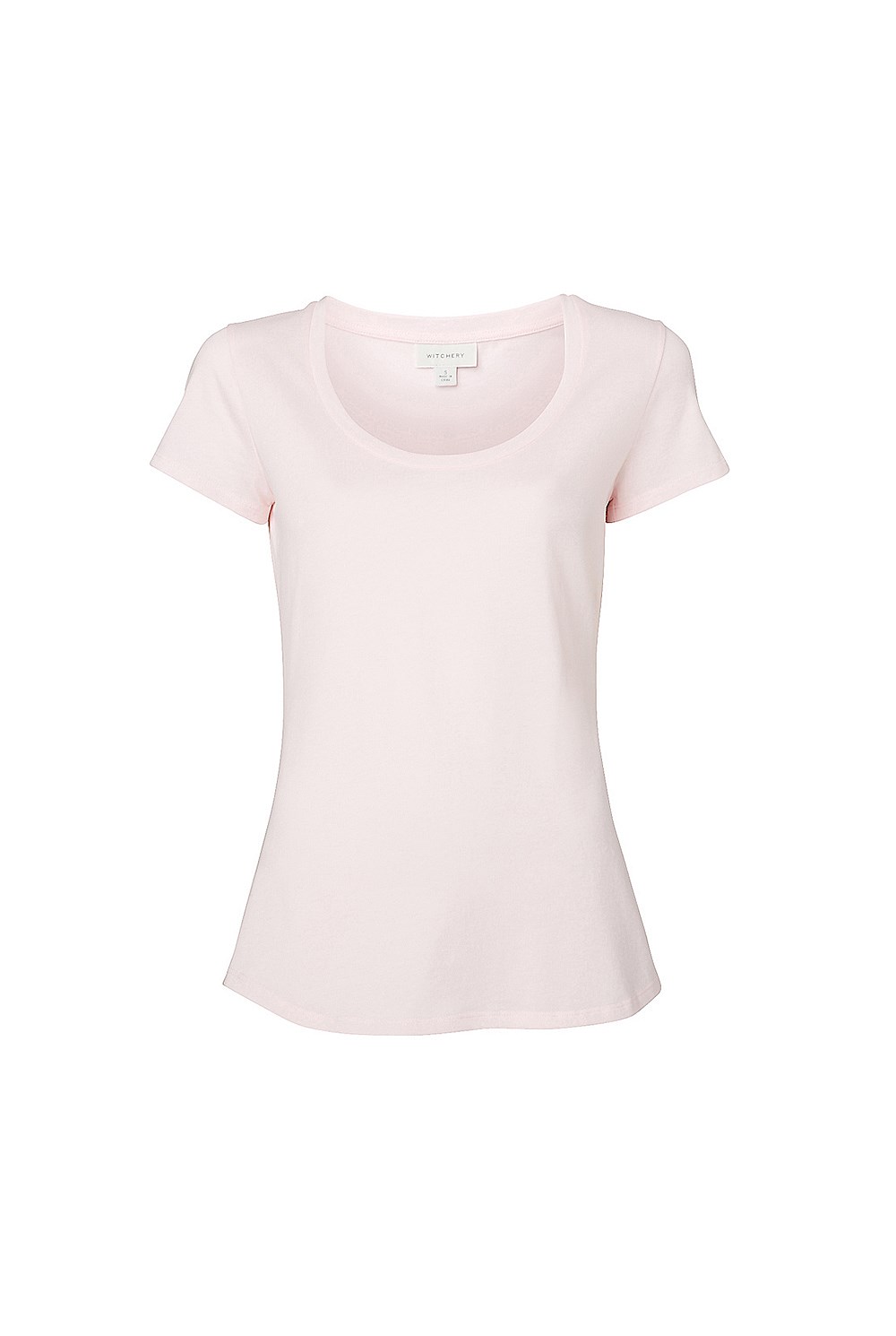 Cotton Basic Scoop Neck Tee