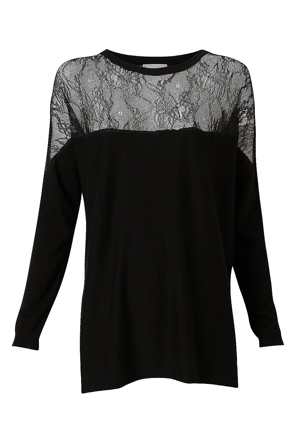 Lace Shoulder Knit