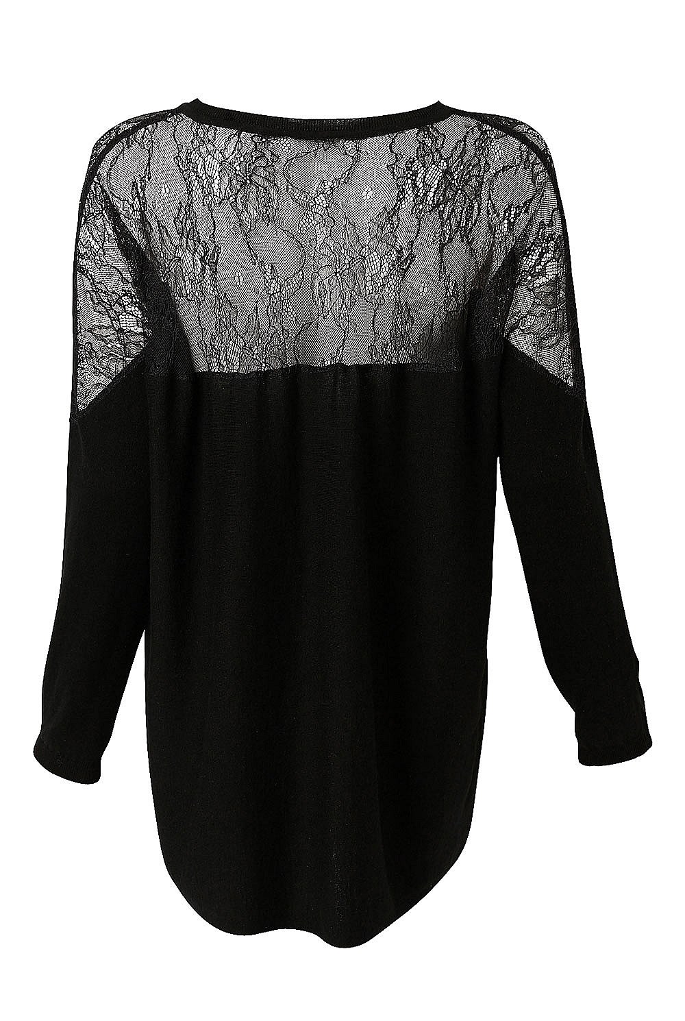 Lace Shoulder Knit