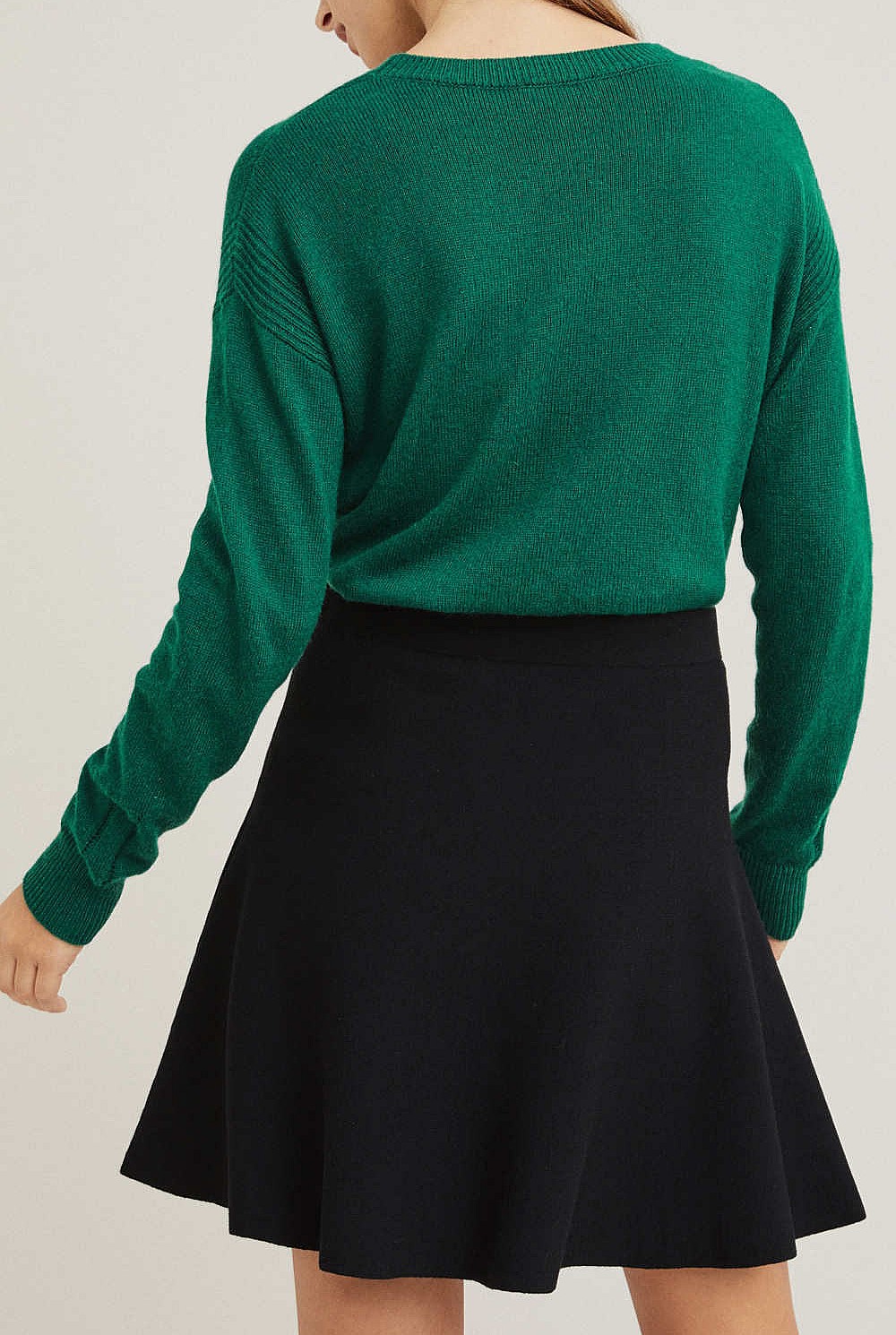Hi Lo Crew Knit