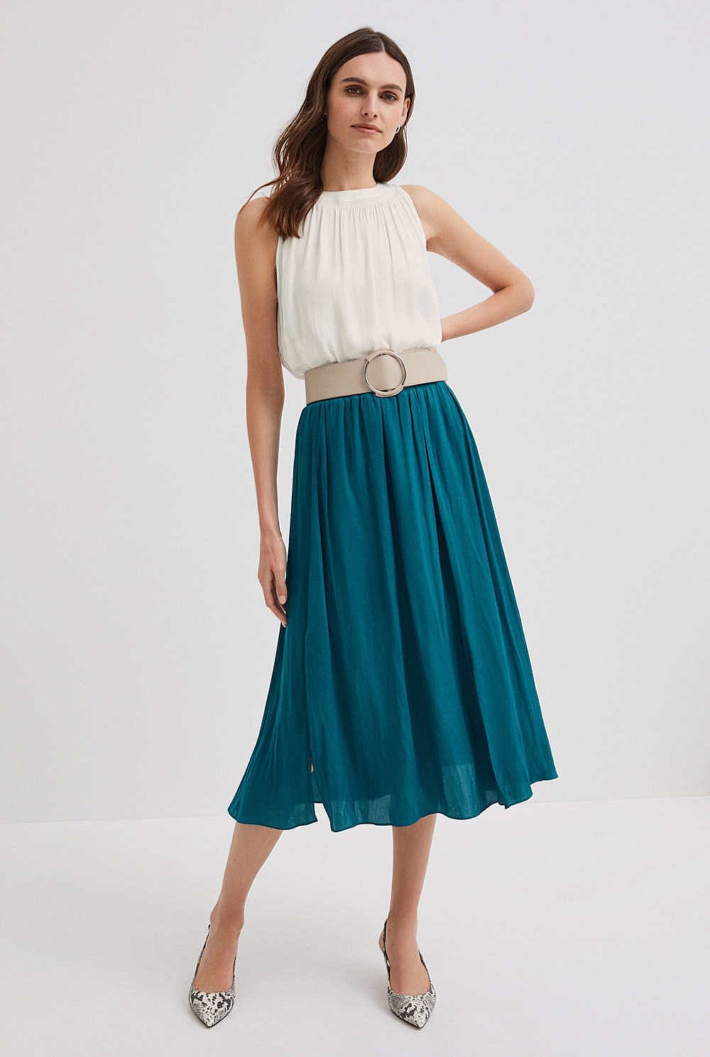 Soft Split Skirt