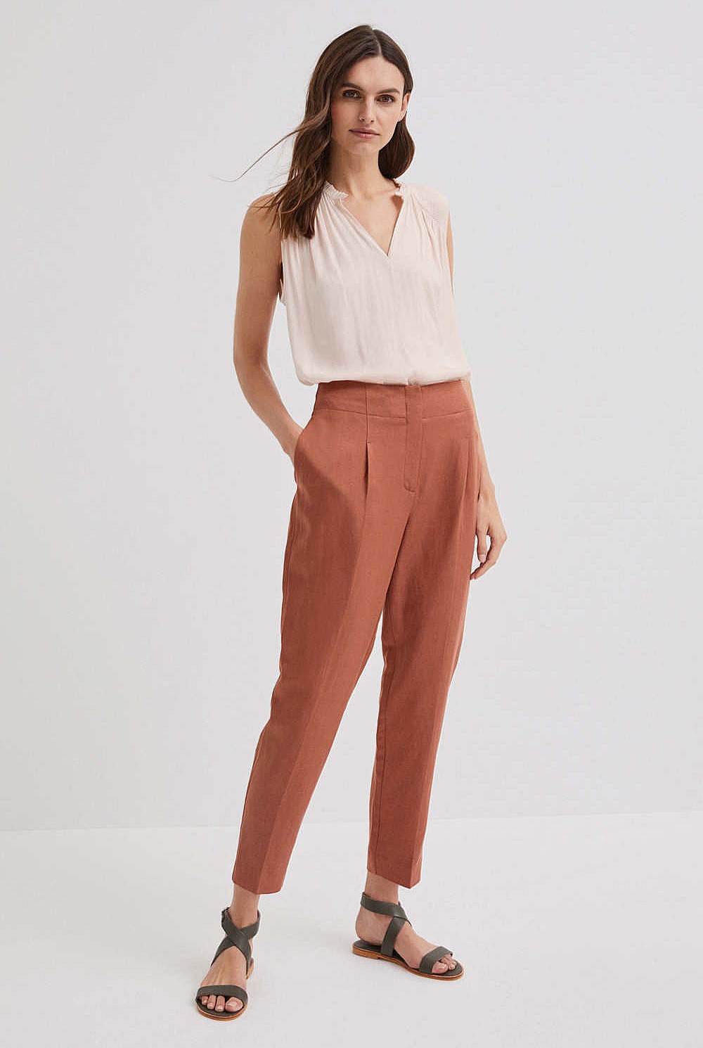 Pleated Shoulder Blouse