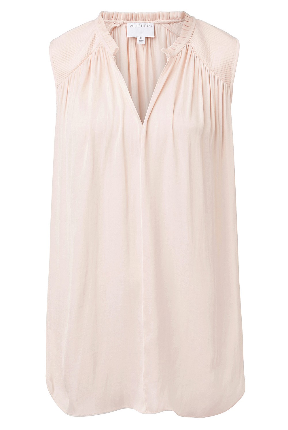 Pleated Shoulder Blouse
