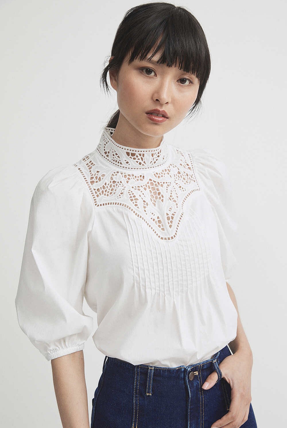 Lace Cutwork Blouse