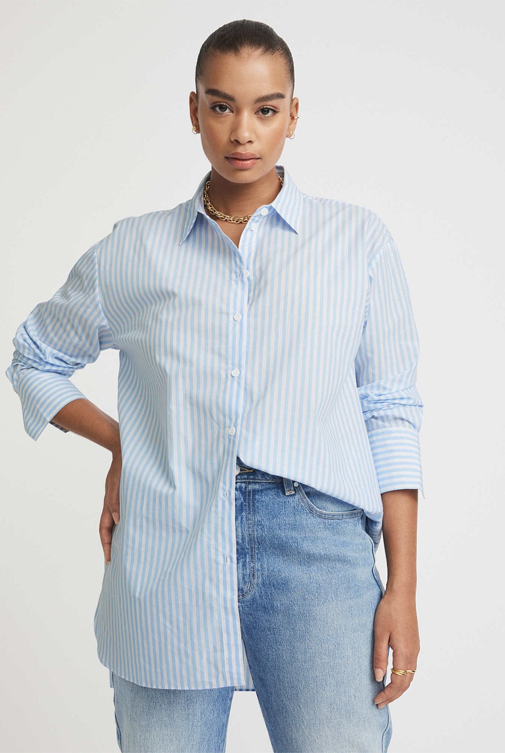 Stripe Cotton Shirt