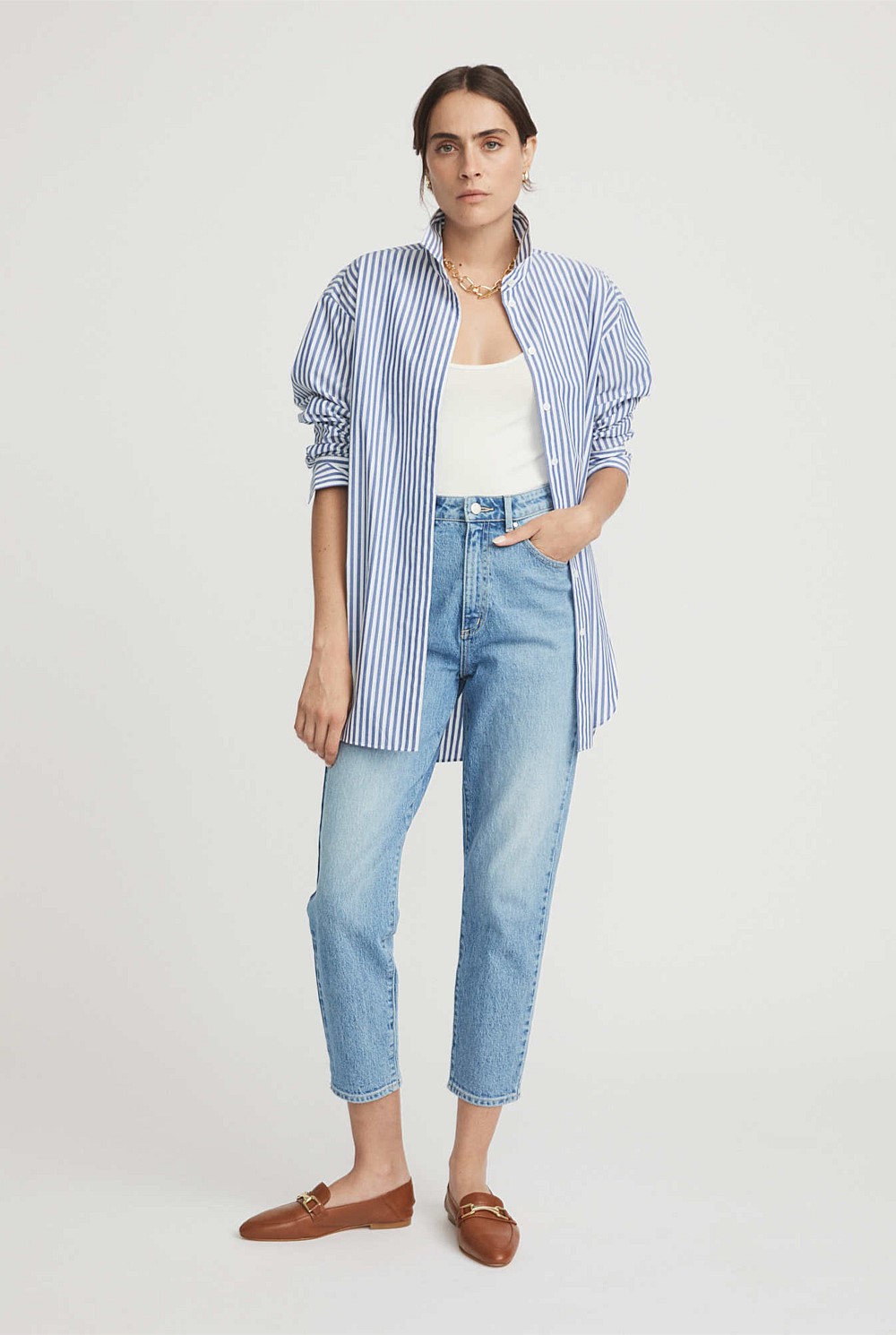Stripe Cotton Shirt