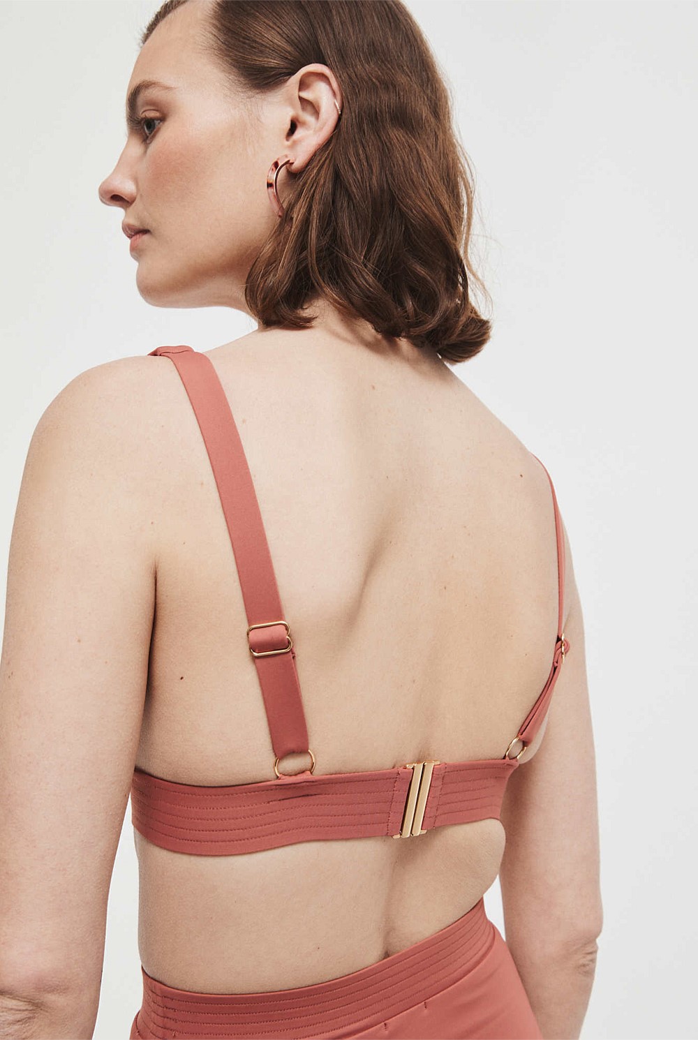 Stitch Detail Swim Top