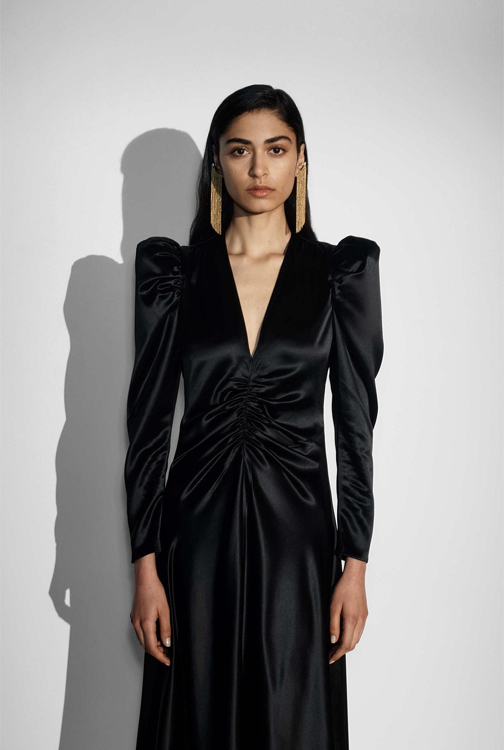 Deep V-Neckline Dress