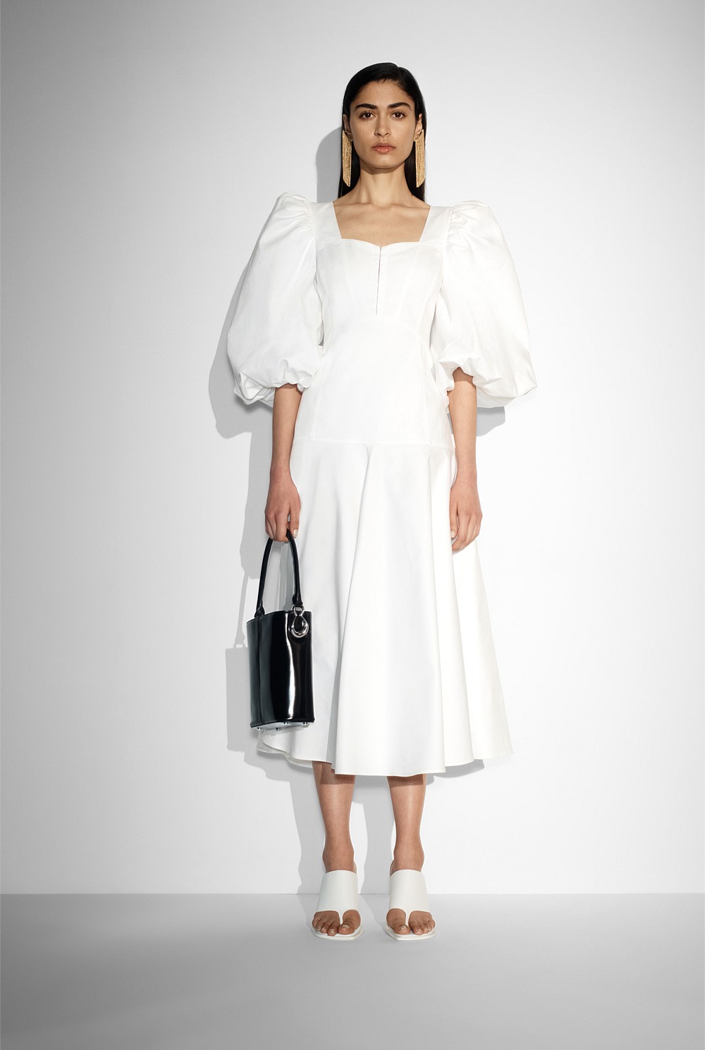 Volume Sleeve Dress