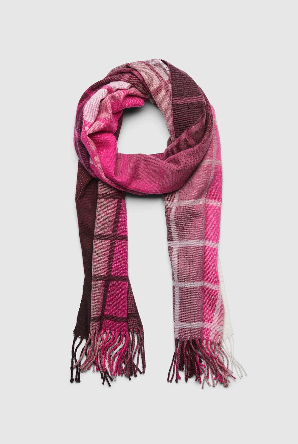 Ombre Check Scarf