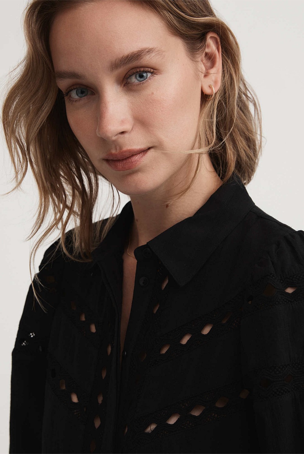 Lace Trim Blouse