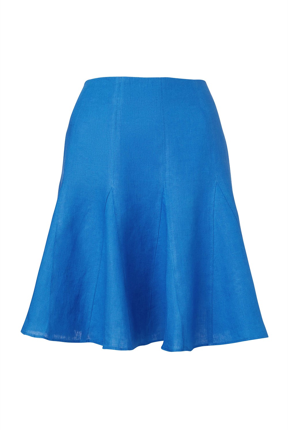 French Linen Godet Mini Skirt