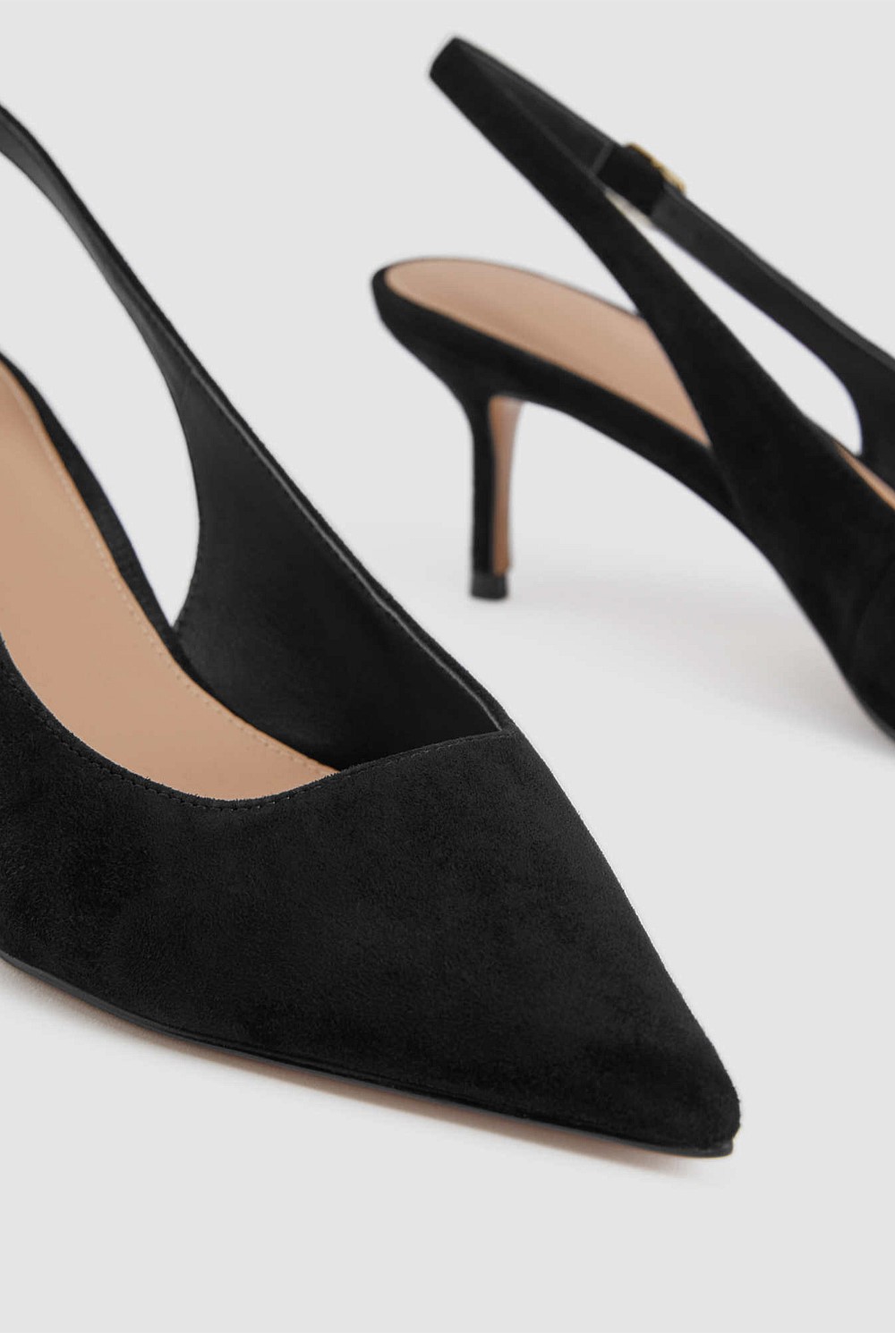 Sling Back Suede 65mm Heel