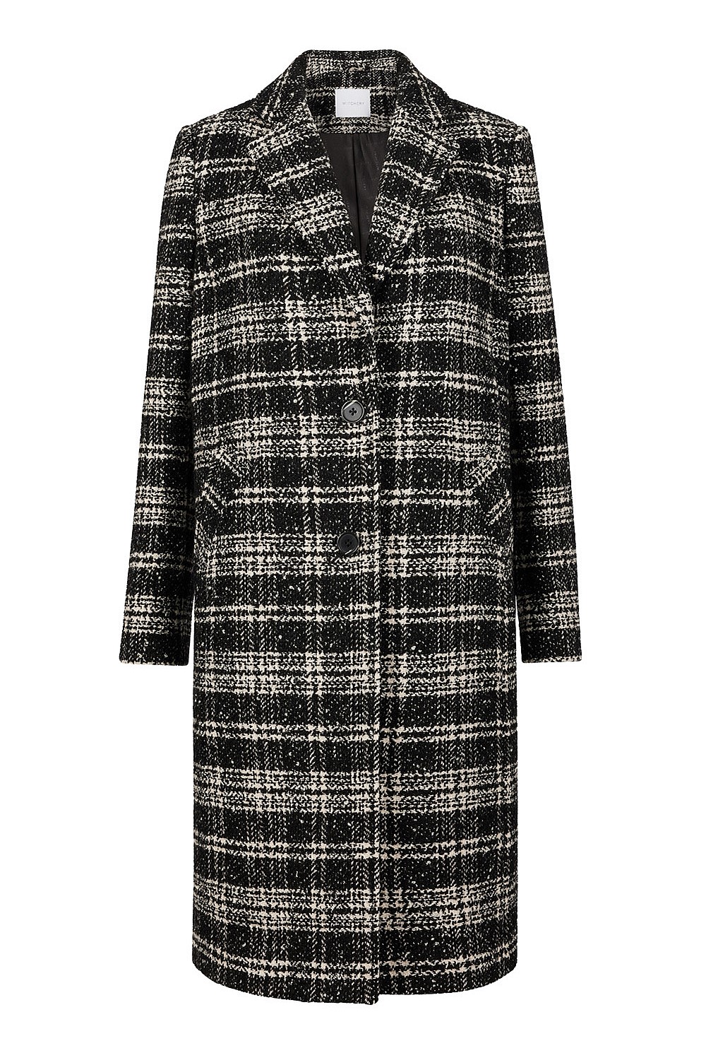 Wool Blend Yarn Dye Check Coat