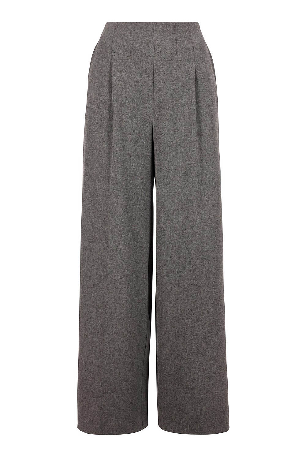 Waist Detail Wide Leg Trouser